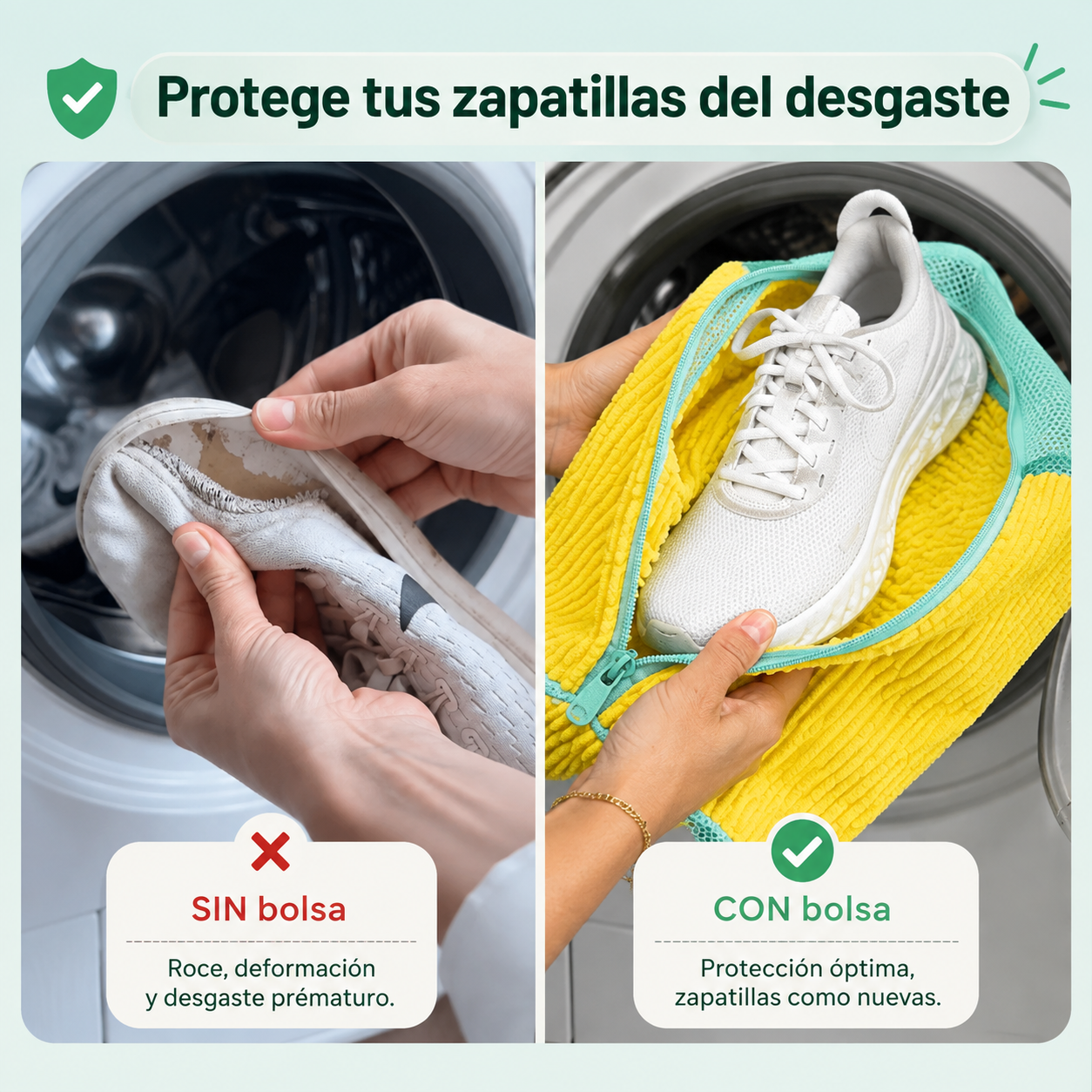 Bolsa de lavado para zapatos