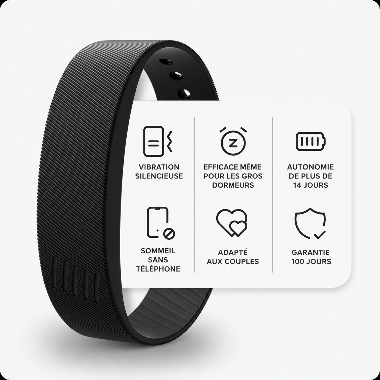Onyx – Bracelet de réveil