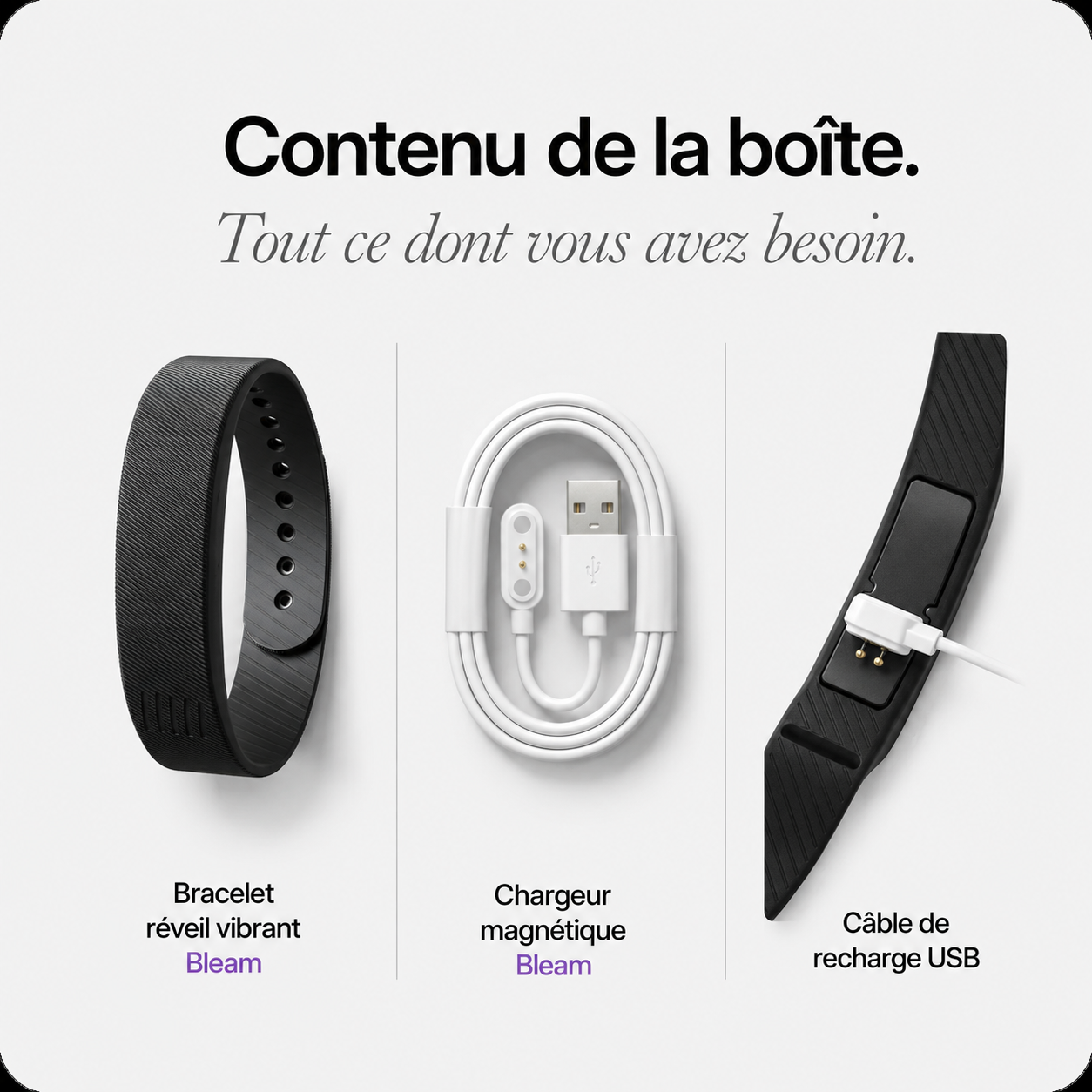 Onyx – Bracelet de réveil