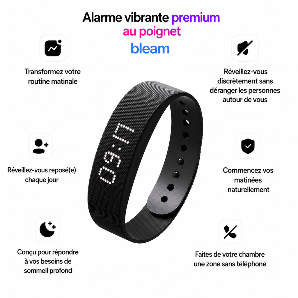 Onyx – Bracelet de réveil